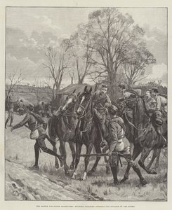 The Easter Volunteer Manoeuvres, Mounted Infantry Opposing the Advance of the Enemy by William Barnes Wollen